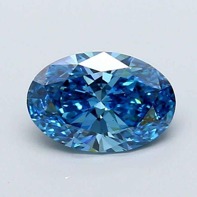 Loose Diamond - OVAL 1.71ct Fancy Vivid Blue VS1: Loose Diamond - OVAL 1.71ct Fancy Vivid Blue VS1 Source: This is a real non-mined Diamond that has been grown in a lab Shape: OVAL Carats: 1.71 Color: Fancy Vivid Blue Certification: IGI Video: Video