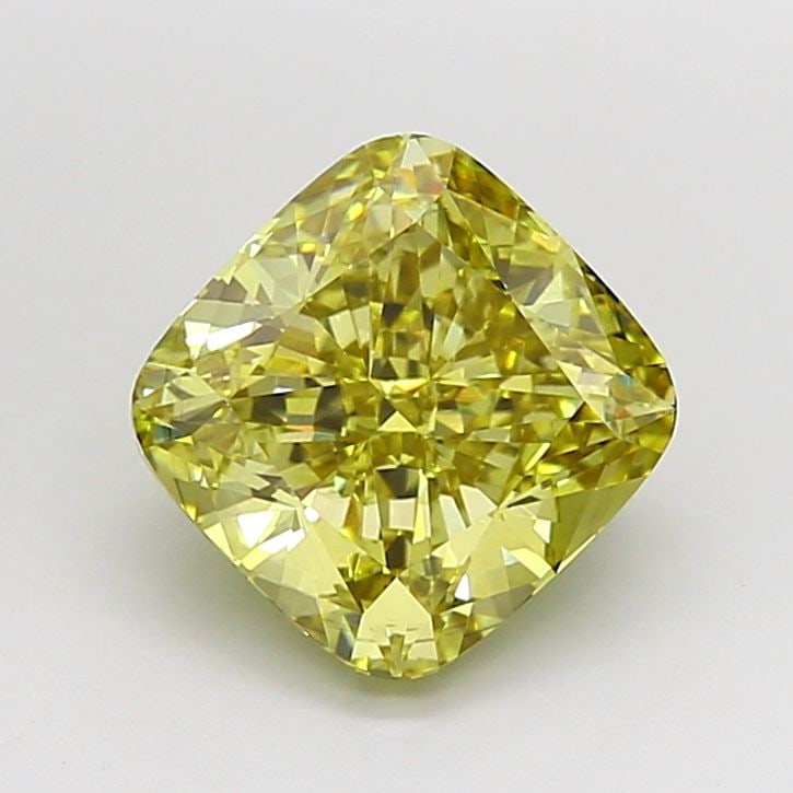 Loose Diamond - CUSHION MODIFIED 3.3ct Fancy Intense Yellow VS2: Loose Diamond - CUSHION MODIFIED 3.3ct Fancy Intense Yellow VS2 Source: This is a real non-mined Diamond that has been grown in a lab Shape: CUSHION MODIFIED Carats: 3.3 Color: Fancy Intense Yellow