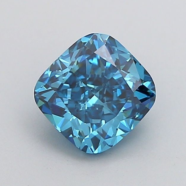 Loose Diamond - CUSHION MODIFIED 1.0ct Fancy Vivid Blue VS1: Loose Diamond - CUSHION MODIFIED 1.0ct Fancy Vivid Blue VS1 Source: This is a real non-mined Diamond that has been grown in a lab Shape: CUSHION MODIFIED Carats: 1.0 Color: Fancy Vivid Blue Certificat