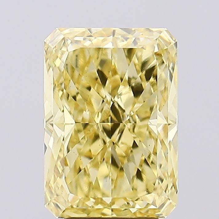 Loose Diamond - RADIANT 4.73ct Fancy Vivid Yellow VS1: Loose Diamond - RADIANT 4.73ct Fancy Vivid Yellow VS1 Source: This is a real non-mined Diamond that has been grown in a lab Shape: RADIANT Carats: 4.73 Color: Fancy Vivid Yellow Certification: IGI Vid