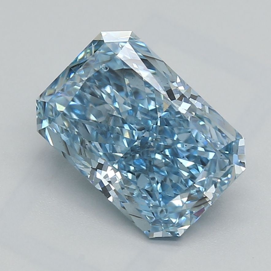 Loose Diamond - RADIANT 1.99ct Fancy Vivid Blue SI1: Loose Diamond - RADIANT 1.99ct Fancy Vivid Blue SI1 Source: This is a real non-mined Diamond that has been grown in a lab Shape: RADIANT Carats: 1.99 Color: Fancy Vivid Blue Certification: NONE Video: