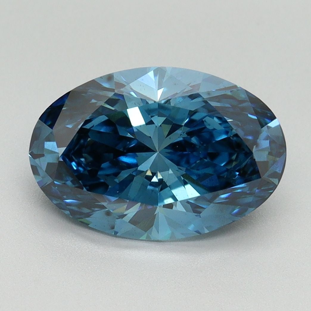 Loose Diamond - OVAL 3.03ct Fancy Vivid Blue VS2: Loose Diamond - OVAL 3.03ct Fancy Vivid Blue VS2 Source: This is a real non-mined Diamond that has been grown in a lab Shape: OVAL Carats: 3.03 Color: Fancy Vivid Blue Certification: IGI Video: