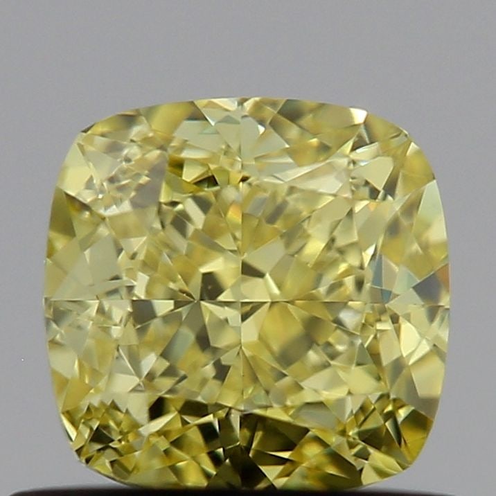 Loose Diamond - CUSHION MODIFIED 0.7ct Fancy Yellow VS1: Loose Diamond - CUSHION MODIFIED 0.7ct Fancy Yellow VS1 Source: This is a real non-mined Diamond that has been grown in a lab Shape: CUSHION MODIFIED Carats: 0.7 Color: Fancy Yellow Certification: IGI