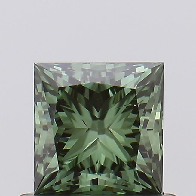 Loose Diamond - PRINCESS 0.58ct Fancy Vivid Green SI1: Loose Diamond - PRINCESS 0.58ct Fancy Vivid Green SI1 Source: This is a real non-mined Diamond that has been grown in a lab Shape: PRINCESS Carats: 0.58 Color: Fancy Vivid Green Certification: NONE Vi