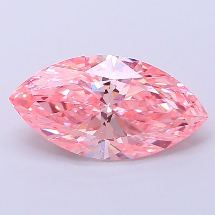 Loose Diamond - MARQUISE 1.51ct Fancy Vivid Pink VS1: Loose Diamond - MARQUISE 1.51ct Fancy Vivid Pink VS1 Source: This is a real non-mined Diamond that has been grown in a lab Shape: MARQUISE Carats: 1.51 Color: Fancy Vivid Pink Certification: IGI Video