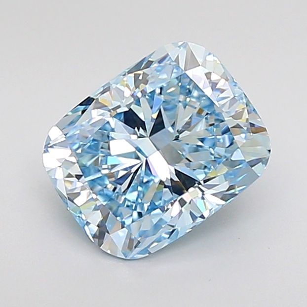 Loose Diamond - CUSHION MODIFIED 1.77ct Fancy Vivid Blue VS1: Loose Diamond - CUSHION MODIFIED 1.77ct Fancy Vivid Blue VS1 Source: This is a real non-mined Diamond that has been grown in a lab Shape: CUSHION MODIFIED Carats: 1.77 Color: Fancy Vivid Blue Certific