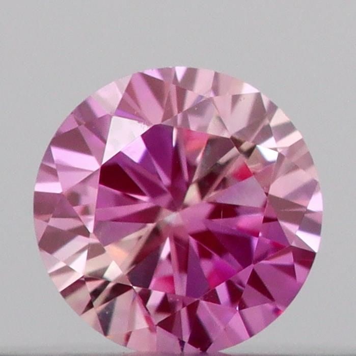 Loose Diamond - ROUND 0.13ct Fancy Vivid Pink VVS2: Loose Diamond - ROUND 0.13ct Fancy Vivid Pink VVS2 Source: This is a real non-mined Diamond that has been grown in a lab Shape: ROUND Carats: 0.13 Color: Fancy Vivid Pink Certification: IGI Video: