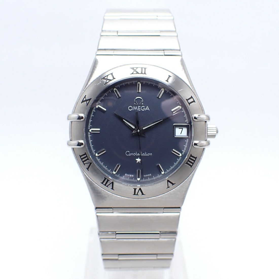 Omega Constellation Quartz Navy Dial Stainless Steel Men's Watch 1512.40 (1 of 8)