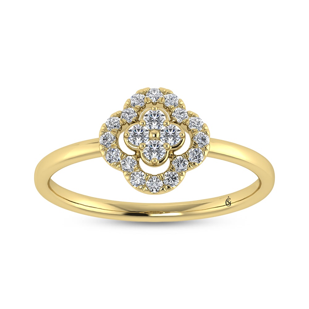 14K Yellow Gold Diamond 1/5 Ct.Tw. Fashion Ring: 14K Yellow Gold Diamond 1/5 Ct.Tw. Fashion Ring 14k Yellow Gold Stone Color: G-h Stone Clarity: Si3 Each ring is presented in standard size 6.5. Complimentary resizing is available between sizes 510 (