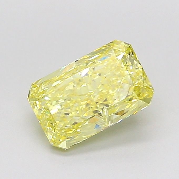 Loose Diamond - RADIANT 1.32ct Fancy Intense Yellow VS2: Loose Diamond - RADIANT 1.32ct Fancy Intense Yellow VS2 Source: This is a real non-mined Diamond that has been grown in a lab Shape: RADIANT Carats: 1.32 Color: Fancy Intense Yellow Certification: IGI