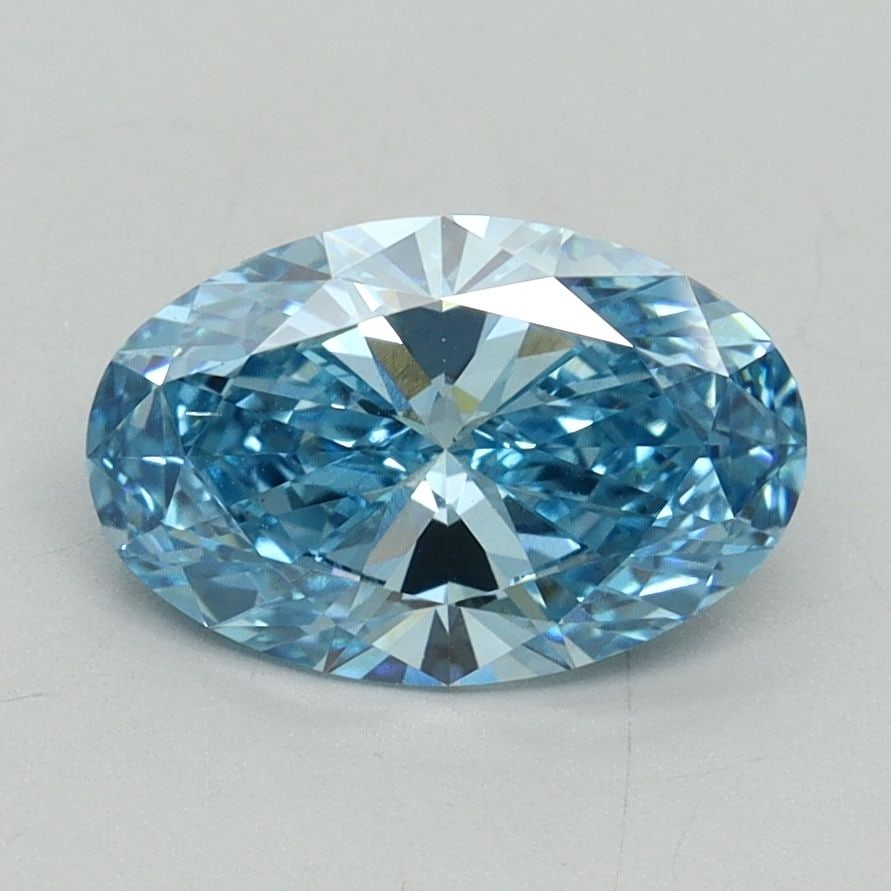 Loose Diamond - OVAL 1.52ct Fancy Vivid Blue VS1: Loose Diamond - OVAL 1.52ct Fancy Vivid Blue VS1 Source: This is a real non-mined Diamond that has been grown in a lab Shape: OVAL Carats: 1.52 Color: Fancy Vivid Blue Certification: IGI Video: