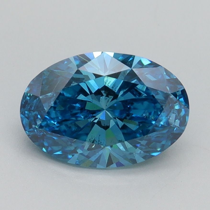 Loose Diamond - OVAL 1.66ct Fancy Vivid Blue SI1: Loose Diamond - OVAL 1.66ct Fancy Vivid Blue SI1 Source: This is a real non-mined Diamond that has been grown in a lab Shape: OVAL Carats: 1.66 Color: Fancy Vivid Blue Certification: IGI Video: Video