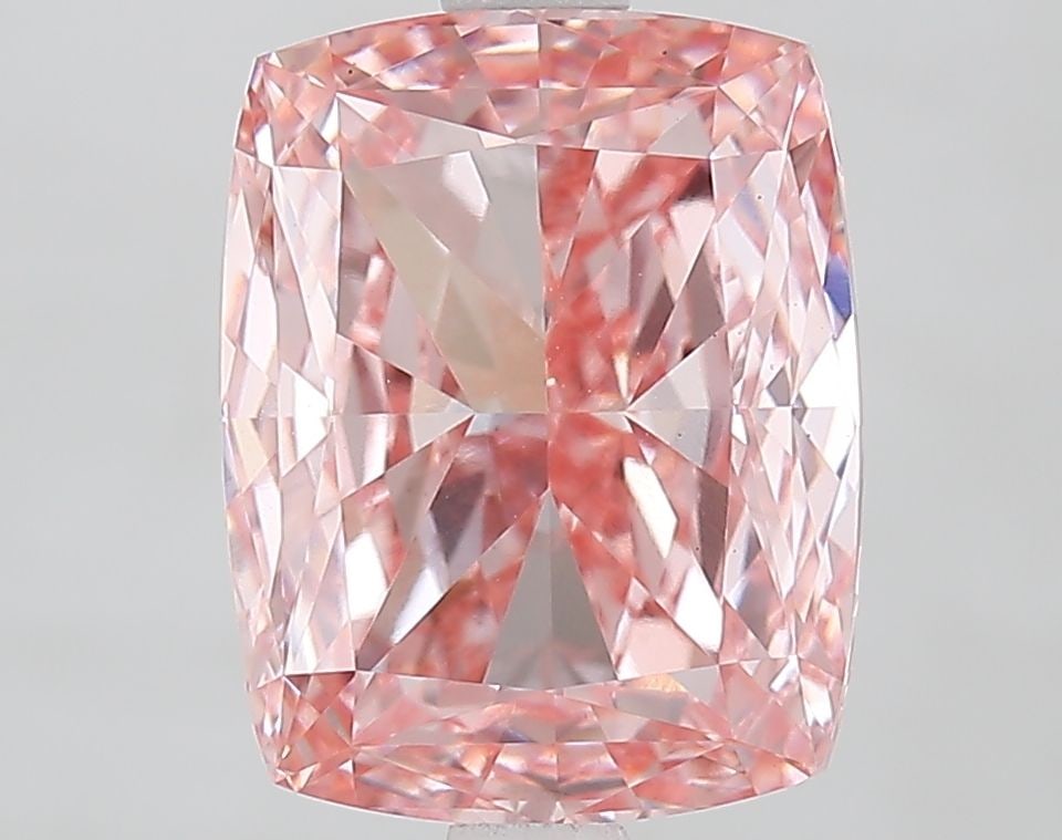 Loose Diamond - CUSHION MODIFIED 3.52ct Fancy Vivid Pink VS1: Loose Diamond - CUSHION MODIFIED 3.52ct Fancy Vivid Pink VS1 Source: This is a real non-mined Diamond that has been grown in a lab Shape: CUSHION MODIFIED Carats: 3.52 Color: Fancy Vivid Pink Certific