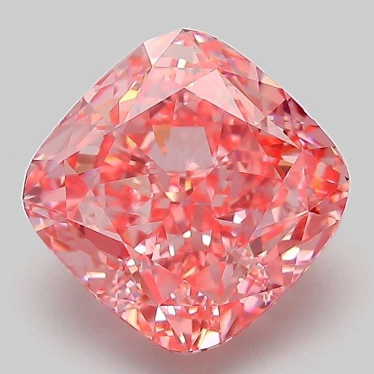 Loose Diamond - CUSHION MODIFIED 3.07ct Fancy Vivid Pink VVS2: Loose Diamond - CUSHION MODIFIED 3.07ct Fancy Vivid Pink VVS2 Source: This is a real non-mined Diamond that has been grown in a lab Shape: CUSHION MODIFIED Carats: 3.07 Color: Fancy Vivid Pink Certifi