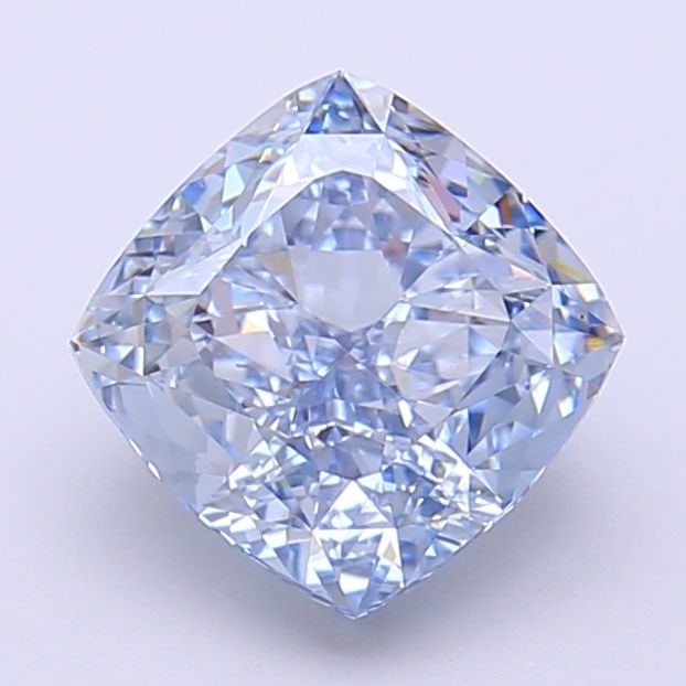 Loose Diamond - CUSHION MODIFIED 2.38ct Fancy Intense Blue VVS2: Loose Diamond - CUSHION MODIFIED 2.38ct Fancy Intense Blue VVS2 Source: This is a real non-mined Diamond that has been grown in a lab Shape: CUSHION MODIFIED Carats: 2.38 Color: Fancy Intense Blue Cer