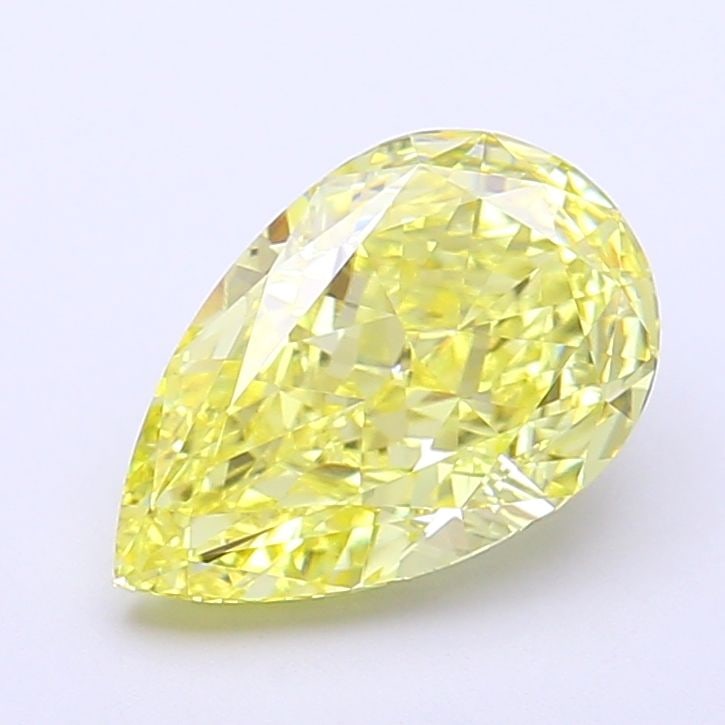 Loose Diamond - PEAR 2.52ct Fancy Intense Yellow VVS2: Loose Diamond - PEAR 2.52ct Fancy Intense Yellow VVS2 Source: This is a real non-mined Diamond that has been grown in a lab Shape: PEAR Carats: 2.52 Color: Fancy Intense Yellow Certification: IGI Vide