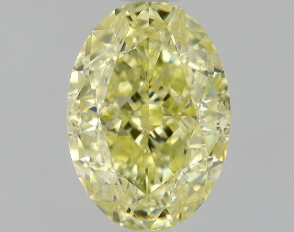 Loose Diamond - OVAL 1.01ct Fancy Light Yellow SI1: Loose Diamond - OVAL 1.01ct Fancy Light Yellow SI1 Source: Natural Shape: OVAL Carats: 1.01 Color: Fancy Light Yellow Certification: GIA Video: