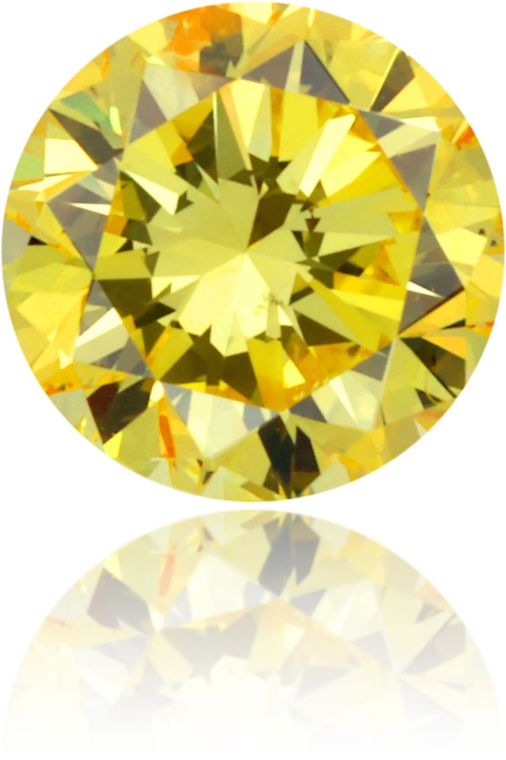 Loose Diamond - ROUND 0.54ct Fancy Vivid Yellow SI2 (1 of 1)