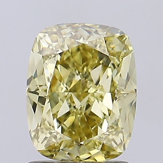 Loose Diamond - CUSHION MODIFIED 1.64ct Fancy Yellow VVS2: Loose Diamond - CUSHION MODIFIED 1.64ct Fancy Yellow VVS2 Source: This is a real non-mined Diamond that has been grown in a lab Shape: CUSHION MODIFIED Carats: 1.64 Color: Fancy Yellow Certification: 