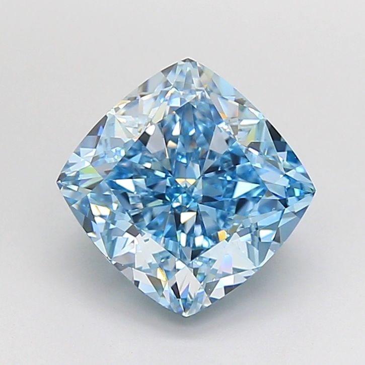 Loose Diamond - CUSHION MODIFIED 3.51ct Fancy Vivid Blue VS1: Loose Diamond - CUSHION MODIFIED 3.51ct Fancy Vivid Blue VS1 Source: This is a real non-mined Diamond that has been grown in a lab Shape: CUSHION MODIFIED Carats: 3.51 Color: Fancy Vivid Blue Certific