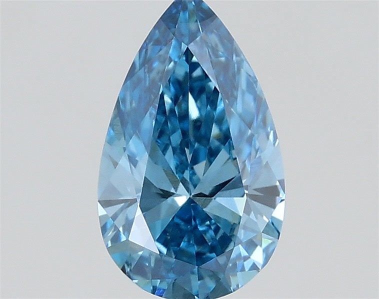 Loose Diamond - PEAR 0.53ct Fancy Vivid Blue VS1: Loose Diamond - PEAR 0.53ct Fancy Vivid Blue VS1 Source: This is a real non-mined Diamond that has been grown in a lab Shape: PEAR Carats: 0.53 Color: Fancy Vivid Blue Certification: IGI Video: