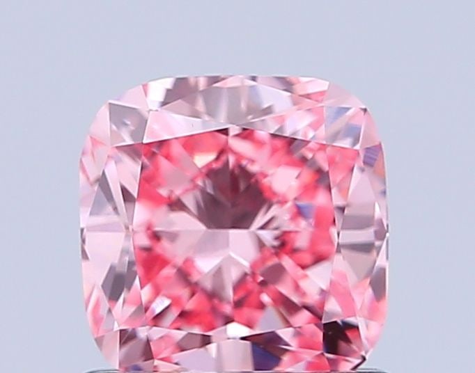 Loose Diamond - CUSHION MODIFIED 1.09ct Fancy Vivid Pink VVS2: Loose Diamond - CUSHION MODIFIED 1.09ct Fancy Vivid Pink VVS2 Source: This is a real non-mined Diamond that has been grown in a lab Shape: CUSHION MODIFIED Carats: 1.09 Color: Fancy Vivid Pink Certifi