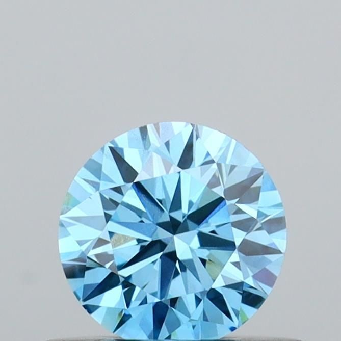 Ideal Loose Diamond - ROUND 0.4ct Fancy Vivid Blue VS2: Ideal Loose Diamond - ROUND 0.4ct Fancy Vivid Blue VS2 Source: This is a real non-mined Diamond that has been grown in a lab Shape: ROUND Carats: 0.4 Color: Fancy Vivid Blue Certification: IGI Video: