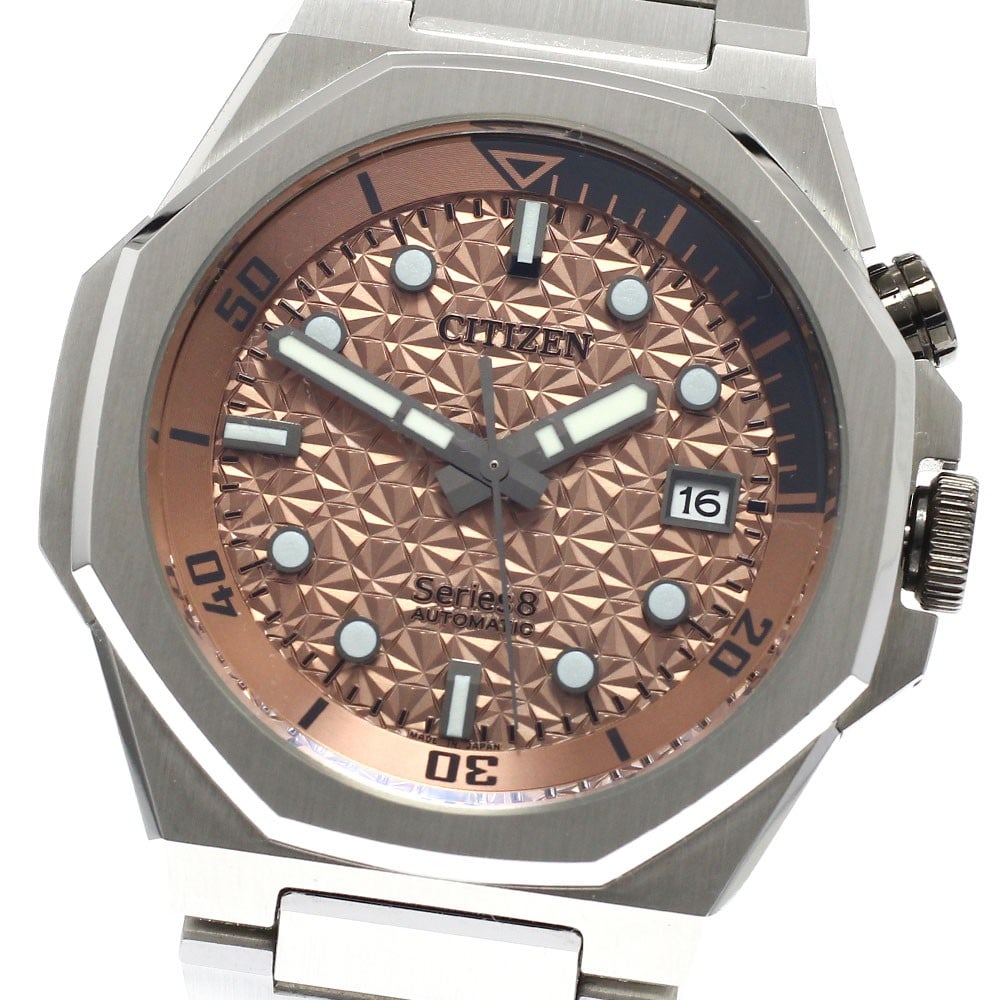 Citizen Series Eight Pink Dial Automatic Men's Wristwatch NB6066-51W: Citizen Series Eight Pink Dial Automatic Men's Wristwatch NB6066-51W This CITIZEN Series Eight NB6066-51W/9051-009KM03 is a limited edition automatic men's wristwatch, one of only 1,700 pieces worldwi