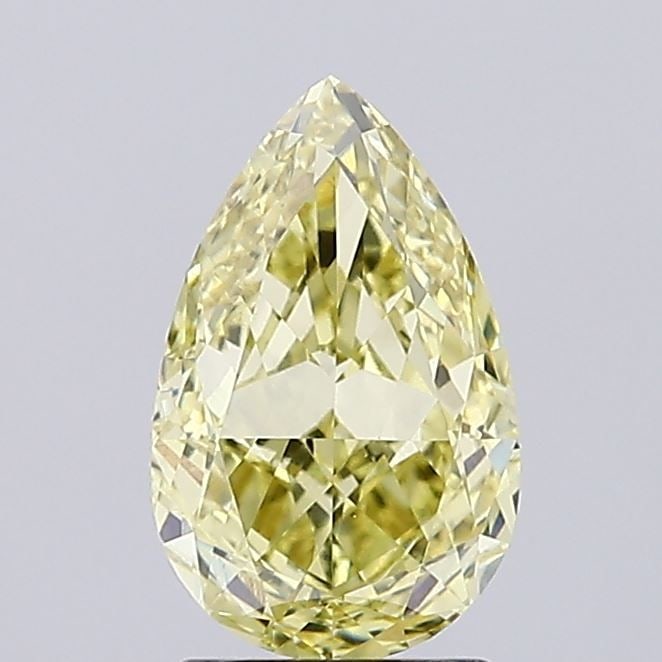 Loose Diamond - PEAR 2.09ct Fancy Intense Yellow VVS2: Loose Diamond - PEAR 2.09ct Fancy Intense Yellow VVS2 Source: This is a real non-mined Diamond that has been grown in a lab Shape: PEAR Carats: 2.09 Color: Fancy Intense Yellow Certification: IGI Vide