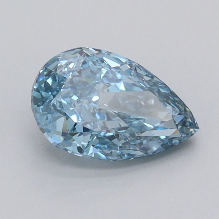 Loose Diamond - PEAR 1.03ct Fancy Vivid Blue VS1: Loose Diamond - PEAR 1.03ct Fancy Vivid Blue VS1 Source: This is a real non-mined Diamond that has been grown in a lab Shape: PEAR Carats: 1.03 Color: Fancy Vivid Blue Certification: IGI Video: