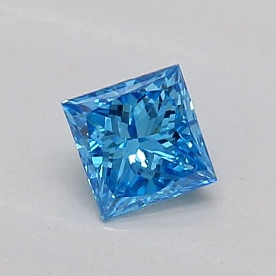Loose Diamond - PRINCESS 0.22ct Fancy Vivid Blue VS1: Loose Diamond - PRINCESS 0.22ct Fancy Vivid Blue VS1 Source: This is a real non-mined Diamond that has been grown in a lab Shape: PRINCESS Carats: 0.22 Color: Fancy Vivid Blue Certification: IGI The