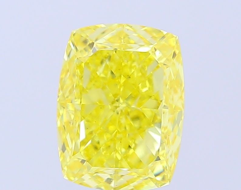 Loose Diamond - CUSHION MODIFIED 3.01ct Fancy Vivid Yellow VS1: Loose Diamond - CUSHION MODIFIED 3.01ct Fancy Vivid Yellow VS1 Source: This is a real non-mined Diamond that has been grown in a lab Shape: CUSHION MODIFIED Carats: 3.01 Color: Fancy Vivid Yellow Cert