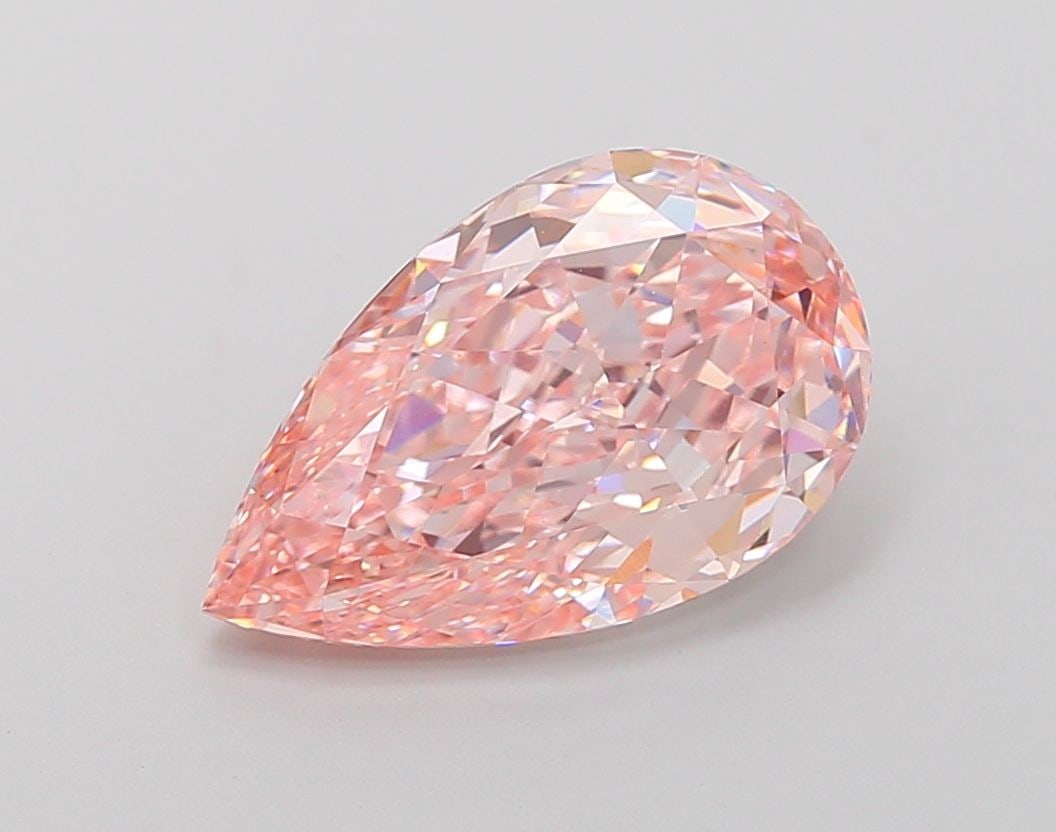 Loose Diamond - PEAR 3.73ct Fancy Intense Pink VS1: Loose Diamond - PEAR 3.73ct Fancy Intense Pink VS1 Source: This is a real non-mined Diamond that has been grown in a lab Shape: PEAR Carats: 3.73 Color: Fancy Intense Pink Certification: IGI Video: