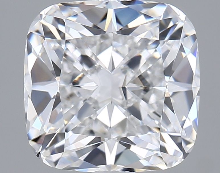 Loose Diamond - CUSHION BRILLIANT 2.07ct E VVS2: Loose Diamond - CUSHION BRILLIANT 2.07ct E VVS2 Source: This is a real non-mined Diamond that has been grown in a lab Shape: CUSHION BRILLIANT Carats: 2.07 Color: E Clarity: VVS2 Certification: GIA Vi