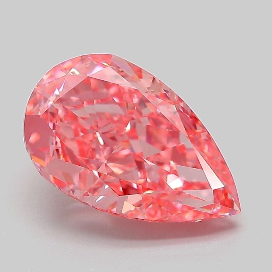 Loose Diamond - PEAR 3.1ct Fancy Vivid Pink VVS2: Loose Diamond - PEAR 3.1ct Fancy Vivid Pink VVS2 Source: This is a real non-mined Diamond that has been grown in a lab Shape: PEAR Carats: 3.1 Color: Fancy Vivid Pink Certification: IGI Video: