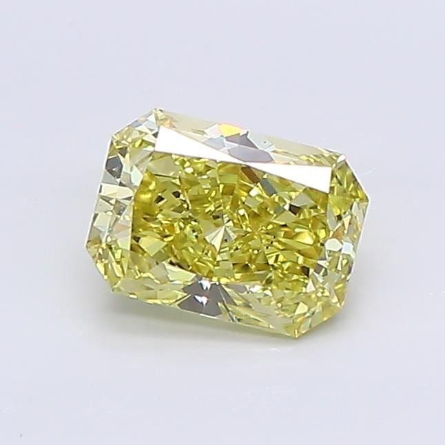 Loose Diamond - RADIANT 0.75ct Fancy Vivid Yellow VS1: Loose Diamond - RADIANT 0.75ct Fancy Vivid Yellow VS1 Source: This is a real non-mined Diamond that has been grown in a lab Shape: RADIANT Carats: 0.75 Color: Fancy Vivid Yellow Certification: NONE