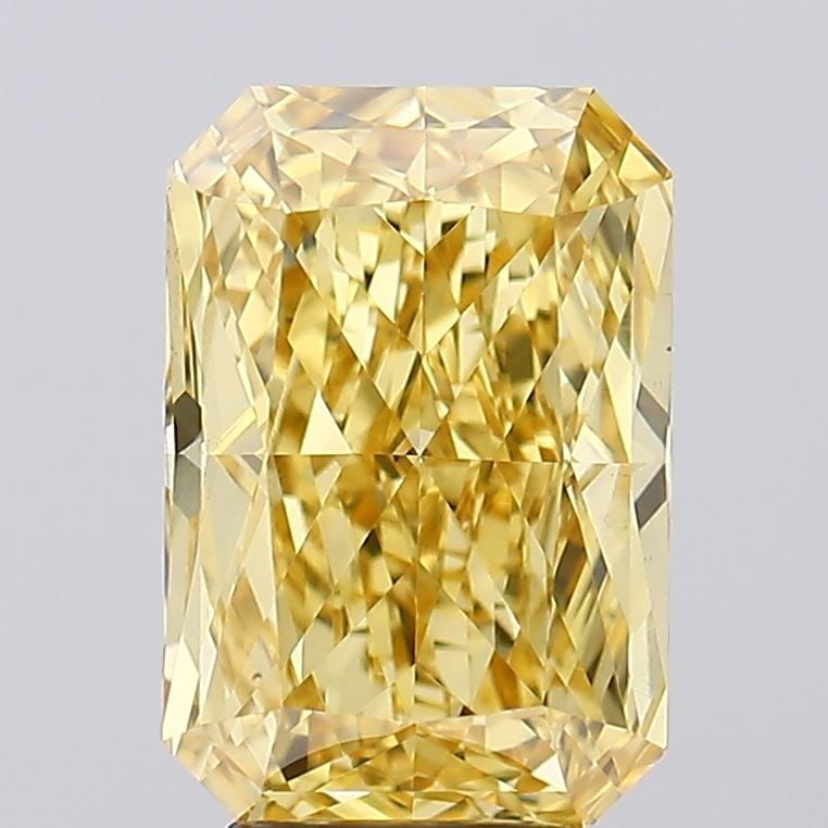 Loose Diamond - RADIANT 5.01ct Fancy Vivid Yellow VS1: Loose Diamond - RADIANT 5.01ct Fancy Vivid Yellow VS1 Source: This is a real non-mined Diamond that has been grown in a lab Shape: RADIANT Carats: 5.01 Color: Fancy Vivid Yellow Certification: IGI Vid