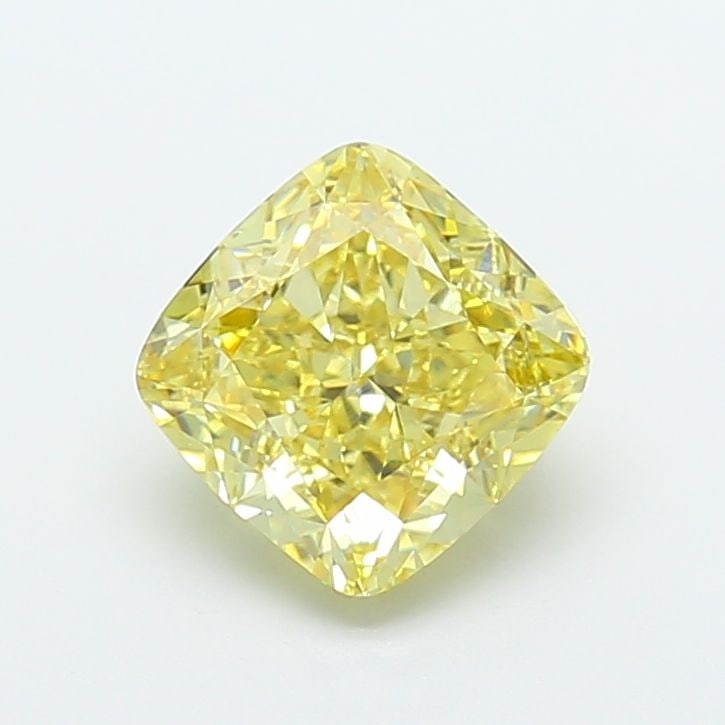Loose Diamond - CUSHION MODIFIED 3.09ct Fancy Intense Yellow VS1: Loose Diamond - CUSHION MODIFIED 3.09ct Fancy Intense Yellow VS1 Source: This is a real non-mined Diamond that has been grown in a lab Shape: CUSHION MODIFIED Carats: 3.09 Color: Fancy Intense Yellow 