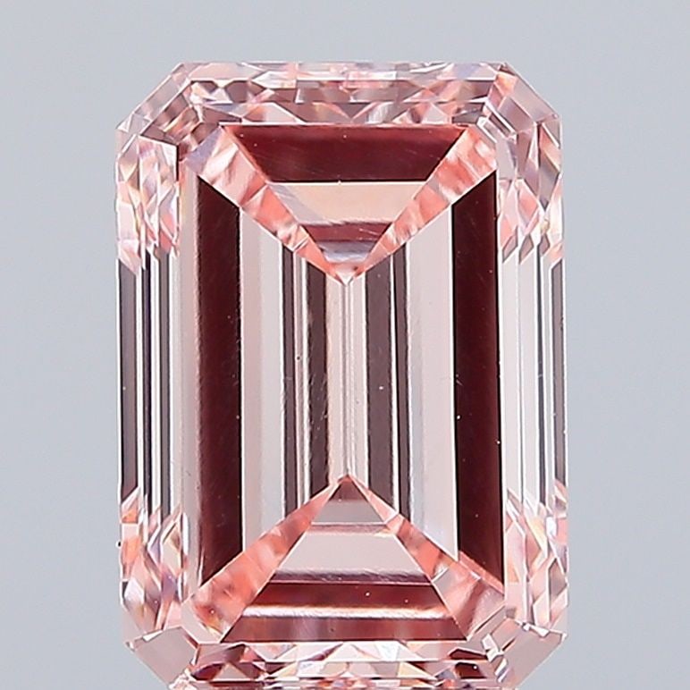 Loose Diamond - EMERALD 4.03ct Fancy Intense Pink VS2: Loose Diamond - EMERALD 4.03ct Fancy Intense Pink VS2 Source: This is a real non-mined Diamond that has been grown in a lab Shape: EMERALD Carats: 4.03 Color: Fancy Intense Pink Certification: IGI Vid