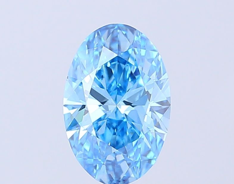Loose Diamond - OVAL 1.57ct Fancy Vivid Blue VS1: Loose Diamond - OVAL 1.57ct Fancy Vivid Blue VS1 Source: This is a real non-mined Diamond that has been grown in a lab Shape: OVAL Carats: 1.57 Color: Fancy Vivid Blue Certification: IGI Video: