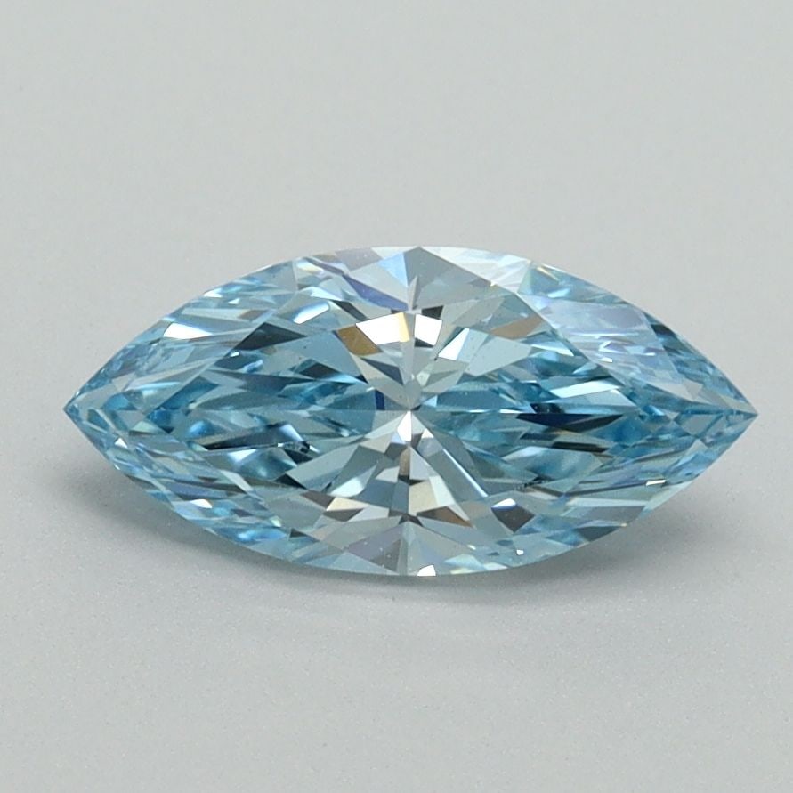 Loose Diamond - MARQUISE 1.01ct Fancy Vivid Blue VS1: Loose Diamond - MARQUISE 1.01ct Fancy Vivid Blue VS1 Source: This is a real non-mined Diamond that has been grown in a lab Shape: MARQUISE Carats: 1.01 Color: Fancy Vivid Blue Certification: IGI Video