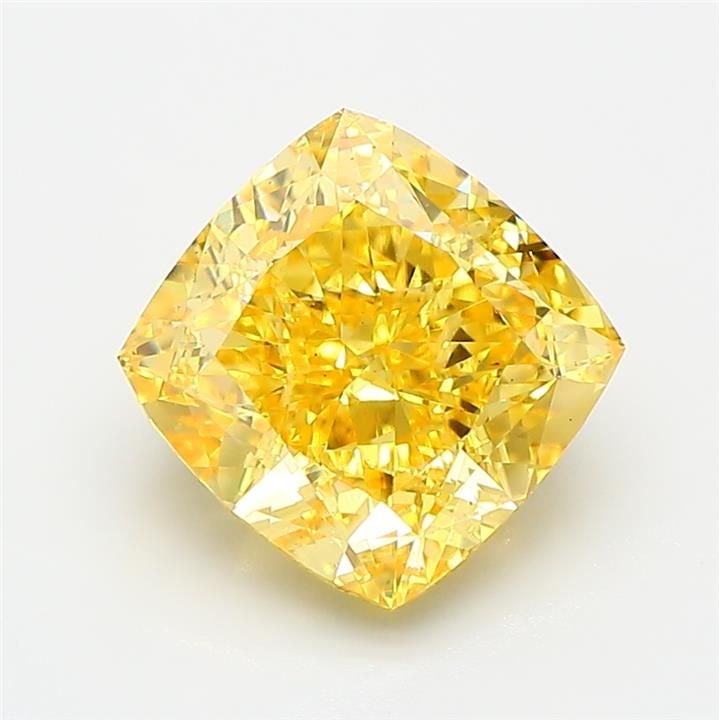 Loose Diamond - CUSHION MODIFIED 3.04ct Fancy Vivid Yellow VS2: Loose Diamond - CUSHION MODIFIED 3.04ct Fancy Vivid Yellow VS2 Source: This is a real non-mined Diamond that has been grown in a lab Shape: CUSHION MODIFIED Carats: 3.04 Color: Fancy Vivid Yellow Cert