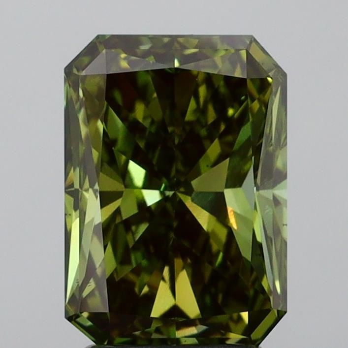 Loose Diamond - RADIANT 3.06ct Fancy Vivid Green VS1: Loose Diamond - RADIANT 3.06ct Fancy Vivid Green VS1 Source: This is a real non-mined Diamond that has been grown in a lab Shape: RADIANT Carats: 3.06 Color: Fancy Vivid Green Certification: IGI Video