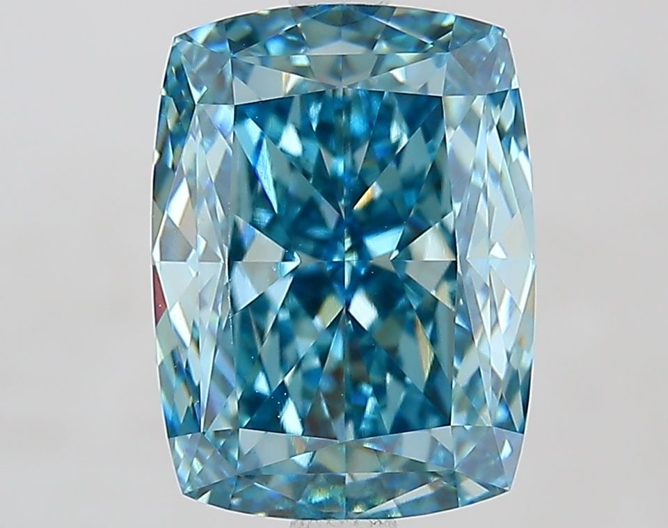 Loose Diamond - CUSHION MODIFIED 4.09ct Fancy Vivid Blue VVS2: Loose Diamond - CUSHION MODIFIED 4.09ct Fancy Vivid Blue VVS2 Source: This is a real non-mined Diamond that has been grown in a lab Shape: CUSHION MODIFIED Carats: 4.09 Color: Fancy Vivid Blue Certifi
