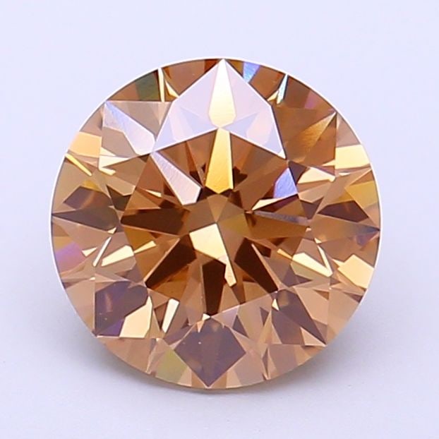 Ideal Loose Diamond - ROUND 2.09ct Fancy Brown VS1: Ideal Loose Diamond - ROUND 2.09ct Fancy Brown VS1 Source: This is a real non-mined Diamond that has been grown in a lab Shape: ROUND Carats: 2.09 Color: Fancy Brown Certification: IGI Video: