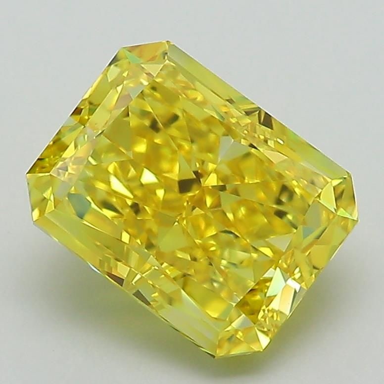 Loose Diamond - RADIANT 2.67ct Fancy Vivid Yellow VVS2: Loose Diamond - RADIANT 2.67ct Fancy Vivid Yellow VVS2 Source: This is a real non-mined Diamond that has been grown in a lab Shape: RADIANT Carats: 2.67 Color: Fancy Vivid Yellow Certification: IGI Vi