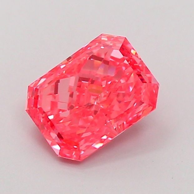 Loose Diamond - RADIANT 1.32ct Fancy Vivid Pink VVS2: Loose Diamond - RADIANT 1.32ct Fancy Vivid Pink VVS2 Source: This is a real non-mined Diamond that has been grown in a lab Shape: RADIANT Carats: 1.32 Color: Fancy Vivid Pink Certification: IGI Video: