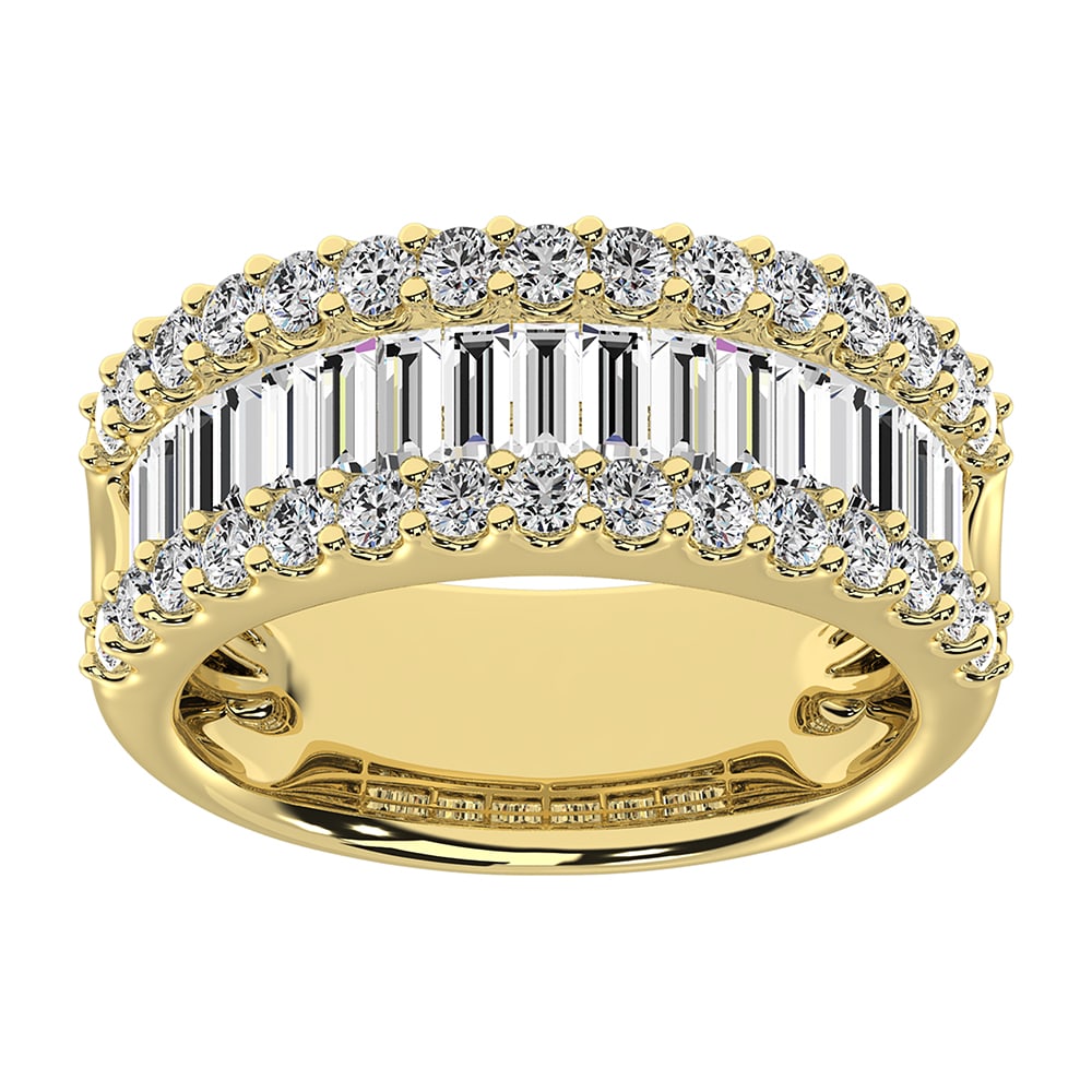 Diamond 2 Ct.Tw. Fashion Ring in 14K White Gold: Diamond 2 Ct.Tw. Fashion Ring in 14K White Gold 14k White Gold Stone Color: G-h Stone Clarity: Si-i1 Each ring is presented in standard size 6.5. Complimentary resizing is available between sizes 510 