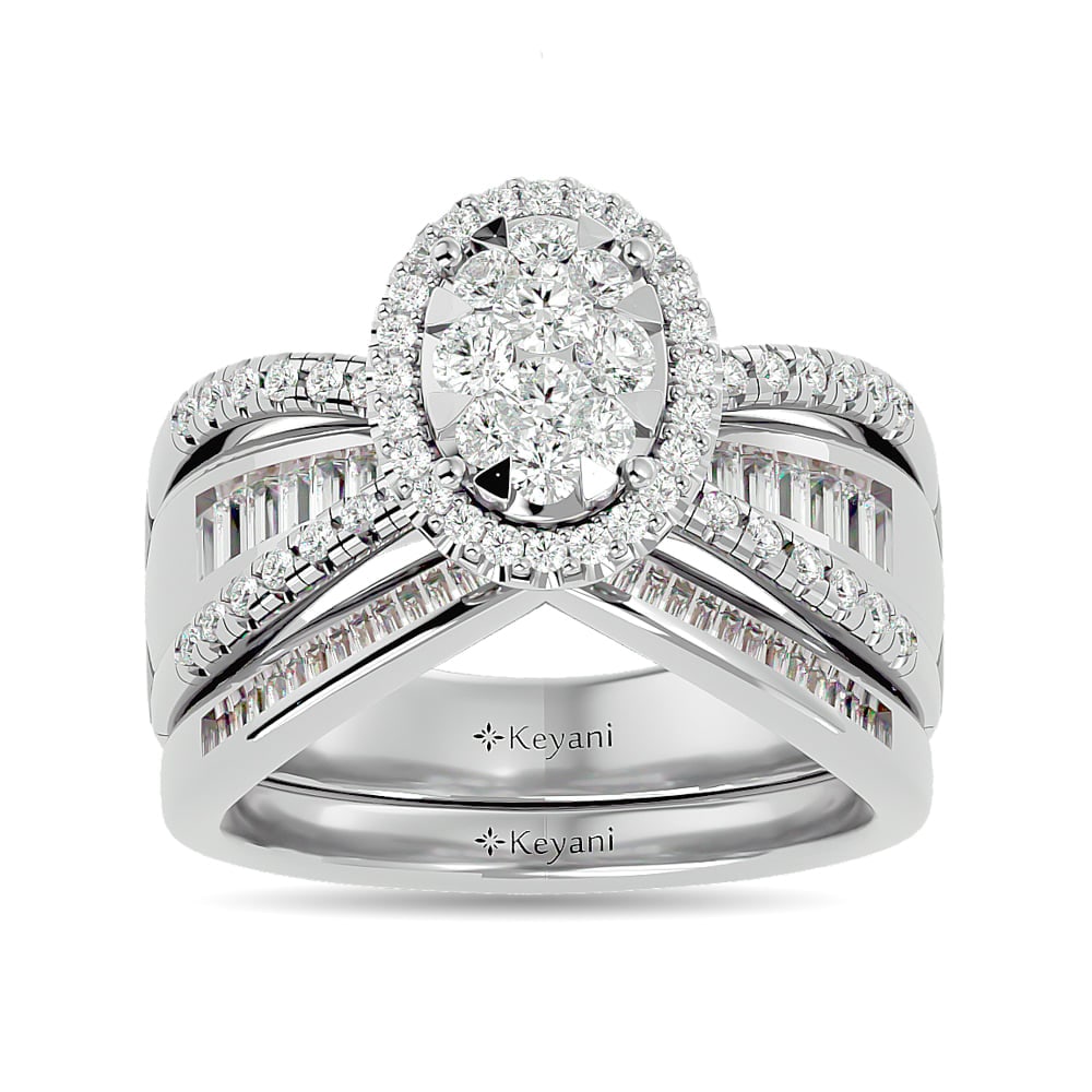 Diamond 1 Ct.tw Engagement Ring in 14K White Gold: Diamond 1 Ct.tw Engagement Ring in 14K White Gold 14k White Gold Stone Color: G-h Stone Clarity: I1 Each ring is presented in standard size 6.5. Complimentary resizing is available between sizes 510 (