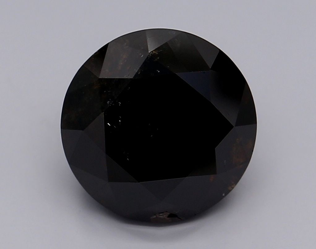 Loose Diamond - ROUND 4.96ct Fancy Black VVS2: Loose Diamond - ROUND 4.96ct Fancy Black VVS2 Source: Natural Shape: ROUND Carats: 4.96 Color: Fancy Black Certification: GIA Video: